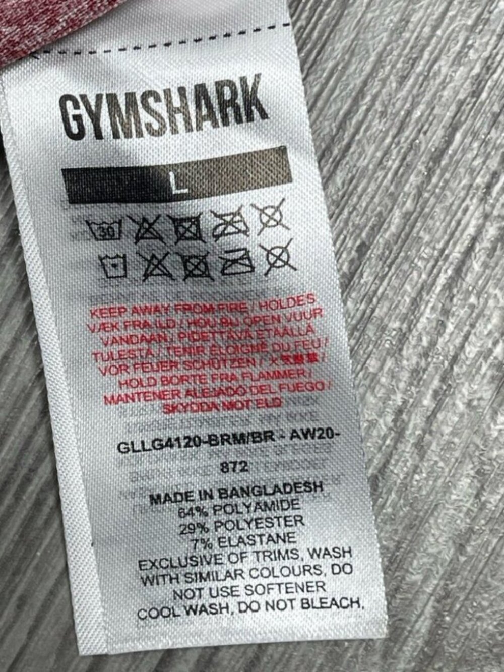 Gymshark Red Adapt Ombre Dip Dye Seamless Leggings - Women Size Large - Picture 2 of 14